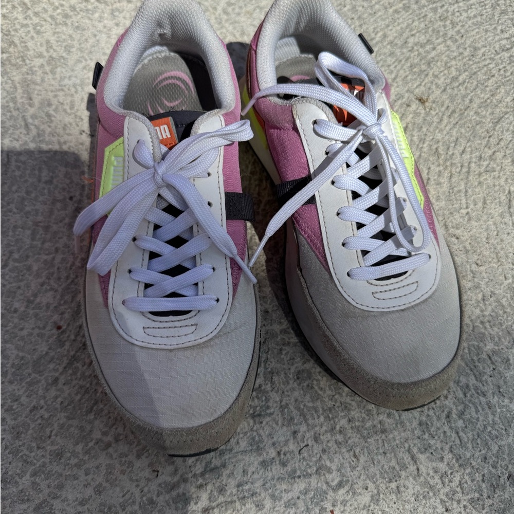 Puma Pink and Gray Women's Sneakers
